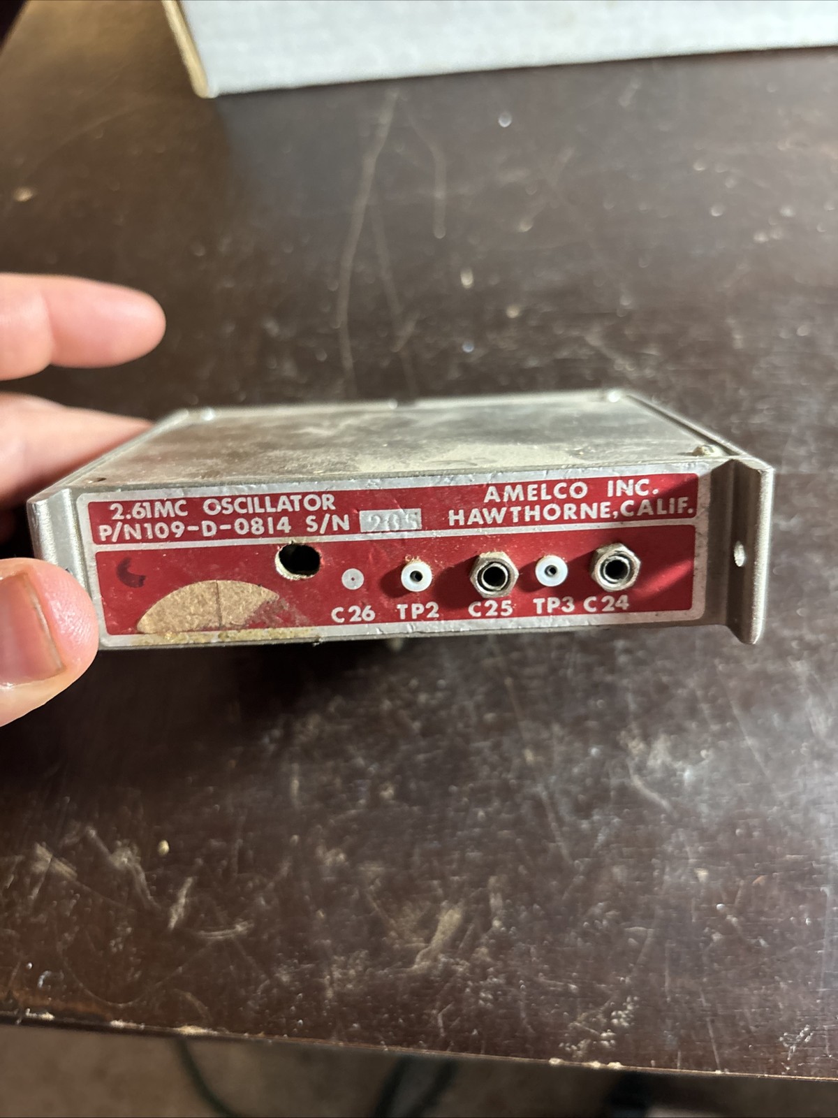 Vintage NASA? 2.61MC Oscillator Amelco Inc 109-D-0814 Hawthorne CA