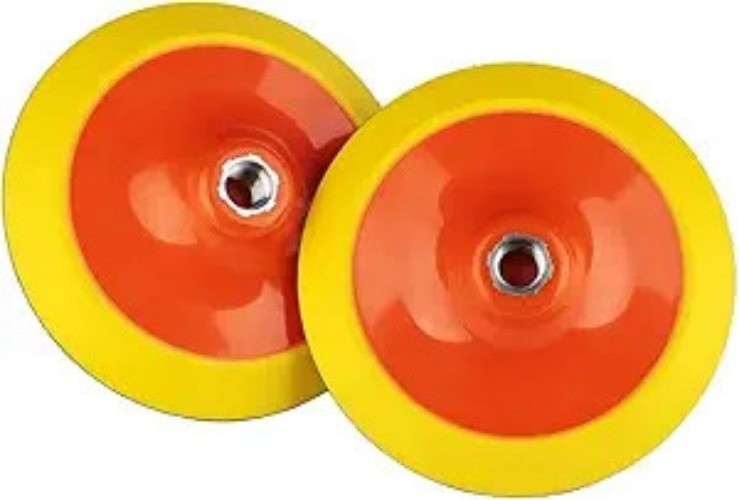 2Pcs 6 Inch Hook and Loop Backing Pad Sanding Pads, 5/8"-1 Size: 6 Inch / 2pcs