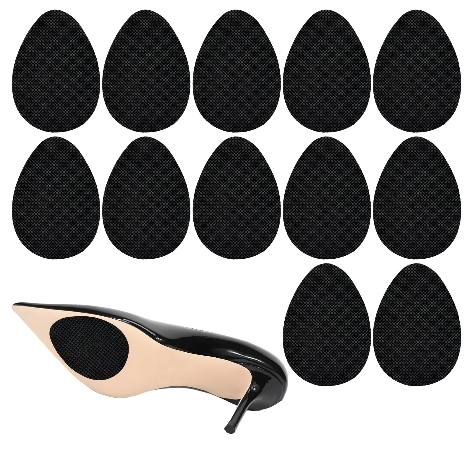 12 pcs Anti-Slip Shoe Grips Stick Protector Non-Skid Pads for Shoes