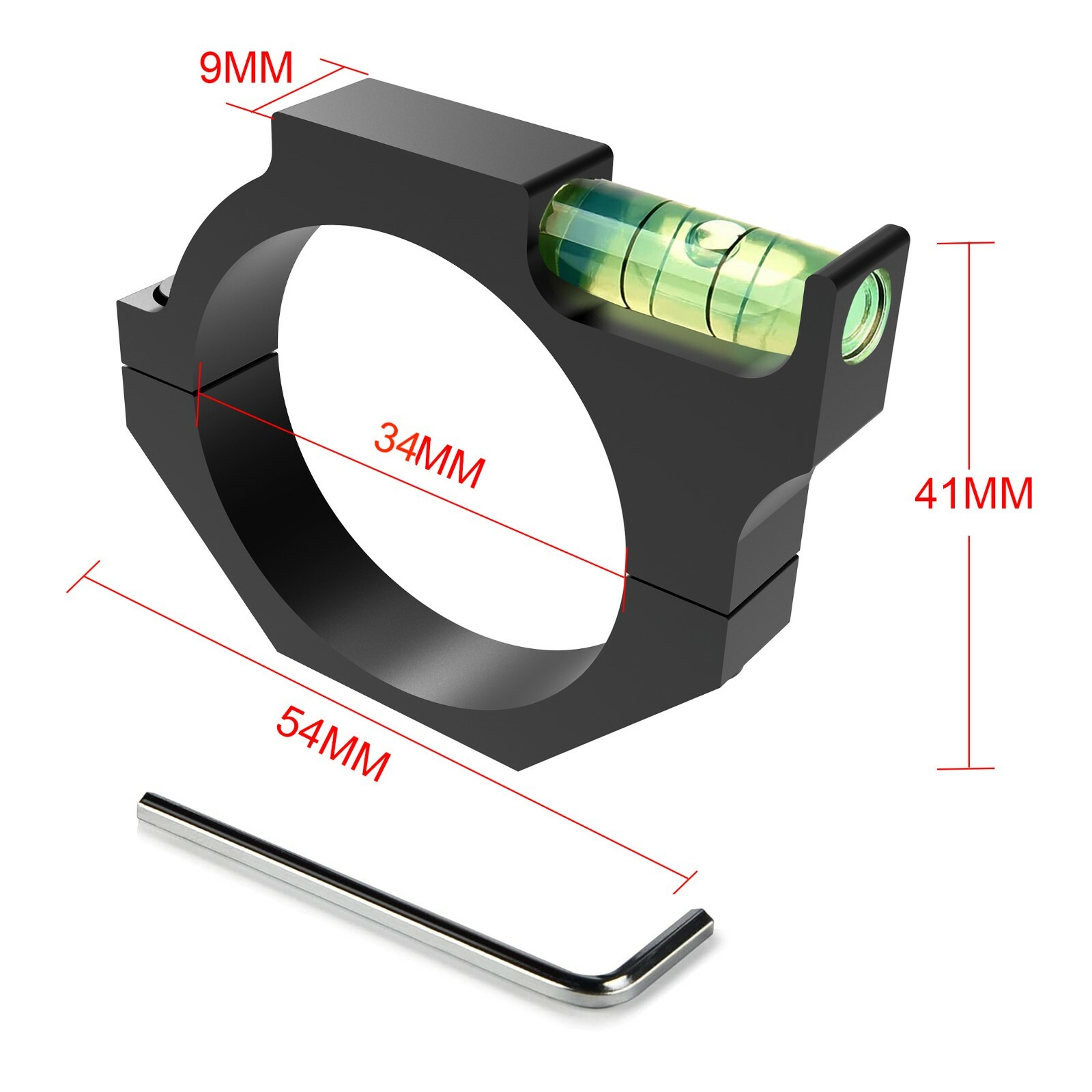 Rifle Scope Spirit Bubble Level with 34mm Ring Mount Holder Riflescope Tube Ring