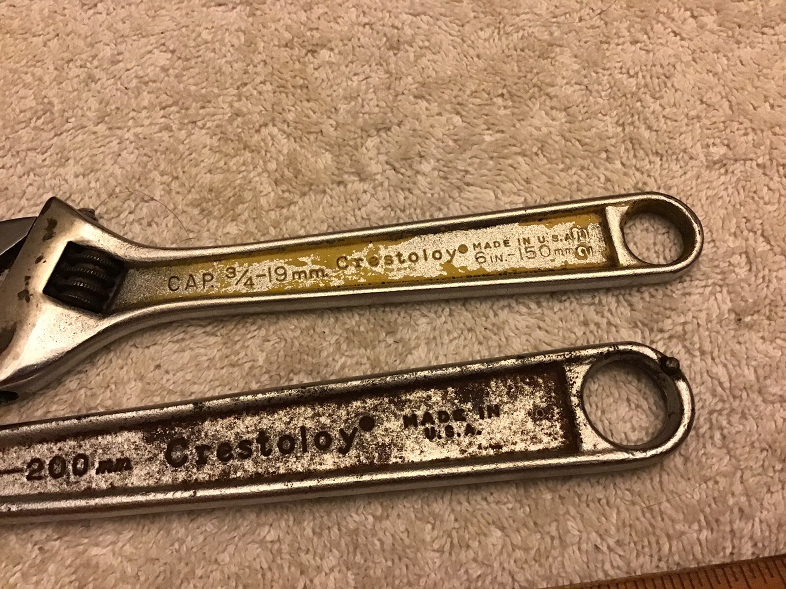 Crescent Crestoloy Adjustible Wrenches 8” And 6”