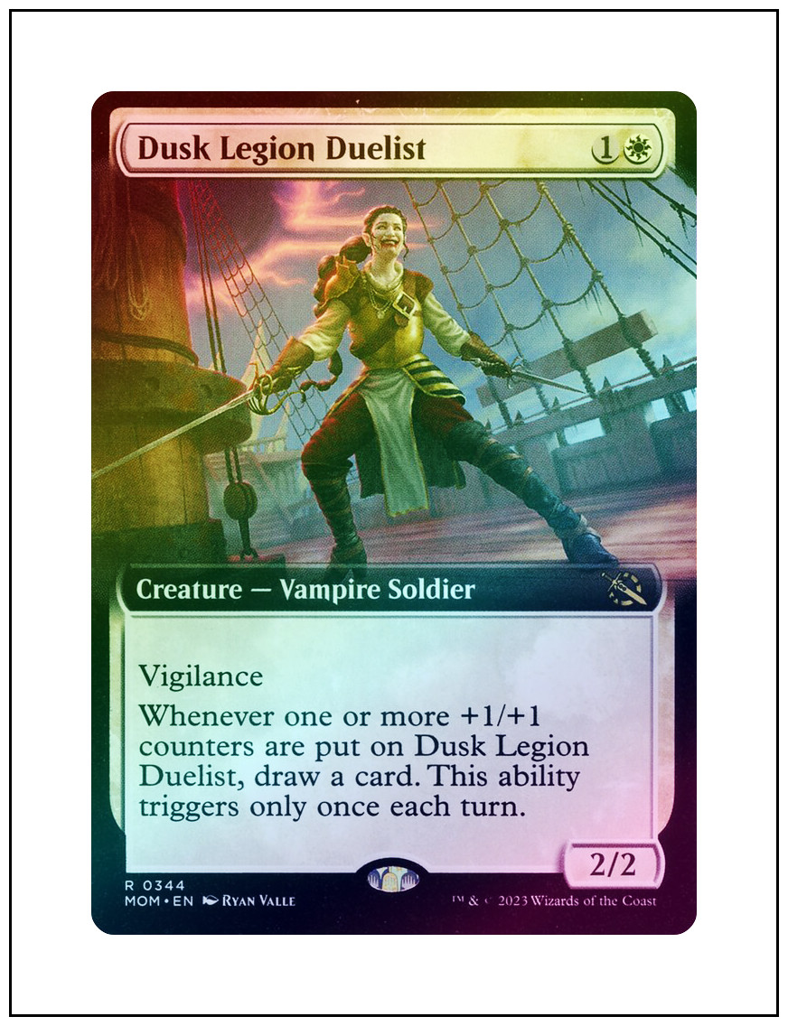 1x Dusk Legion Duelist, Extended Art Foil, Magic the Gathering MTG NM