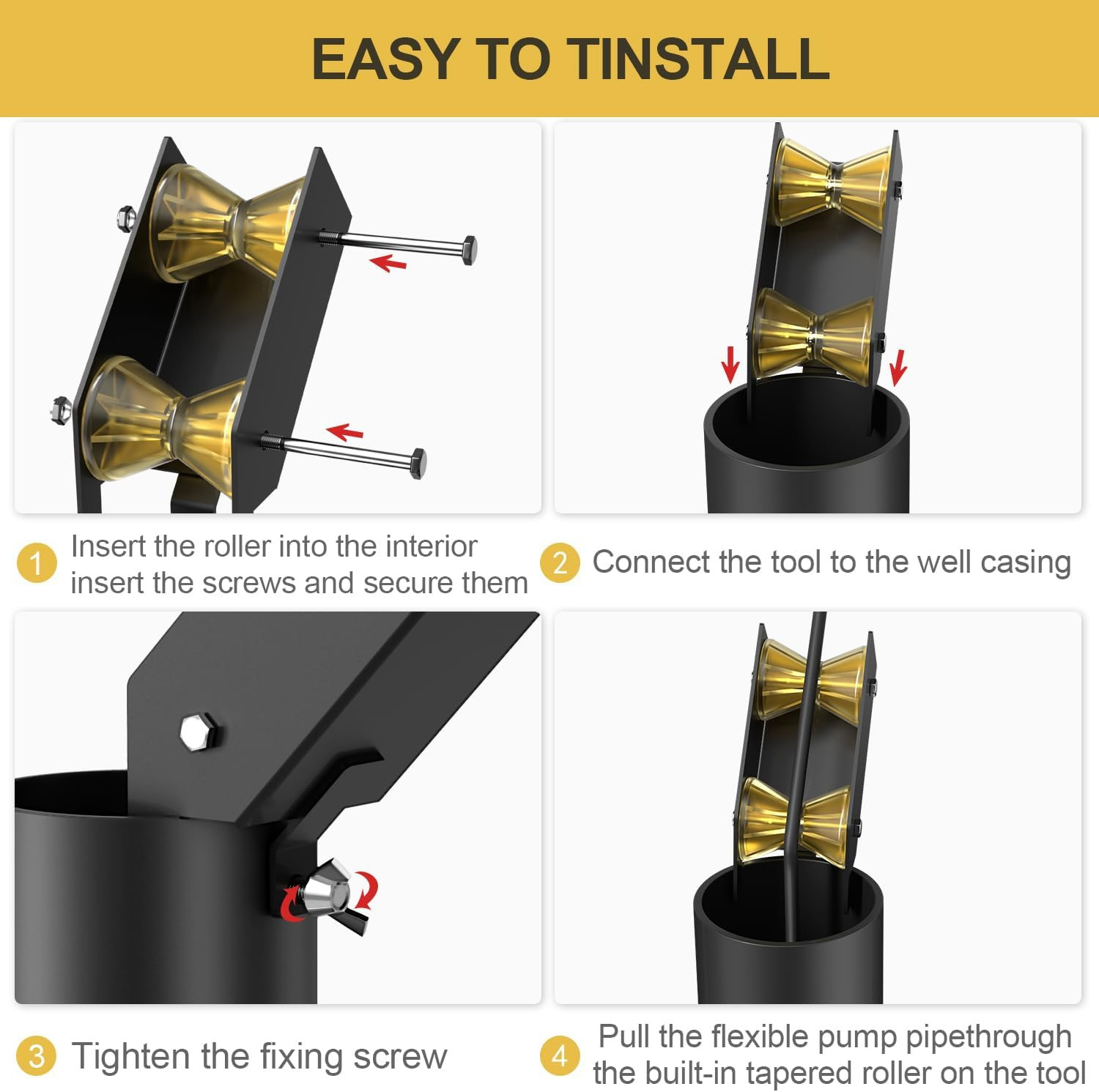 Well Pump Pulling and Installing Assist Tool, for Wire, Cable, Poly Pipe | Assis