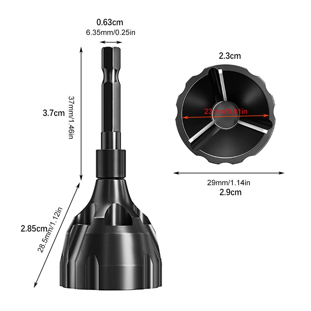 2Pcs Deburring External Chamfer Tool Steel Remove Burr Tools Drill Bit Tool