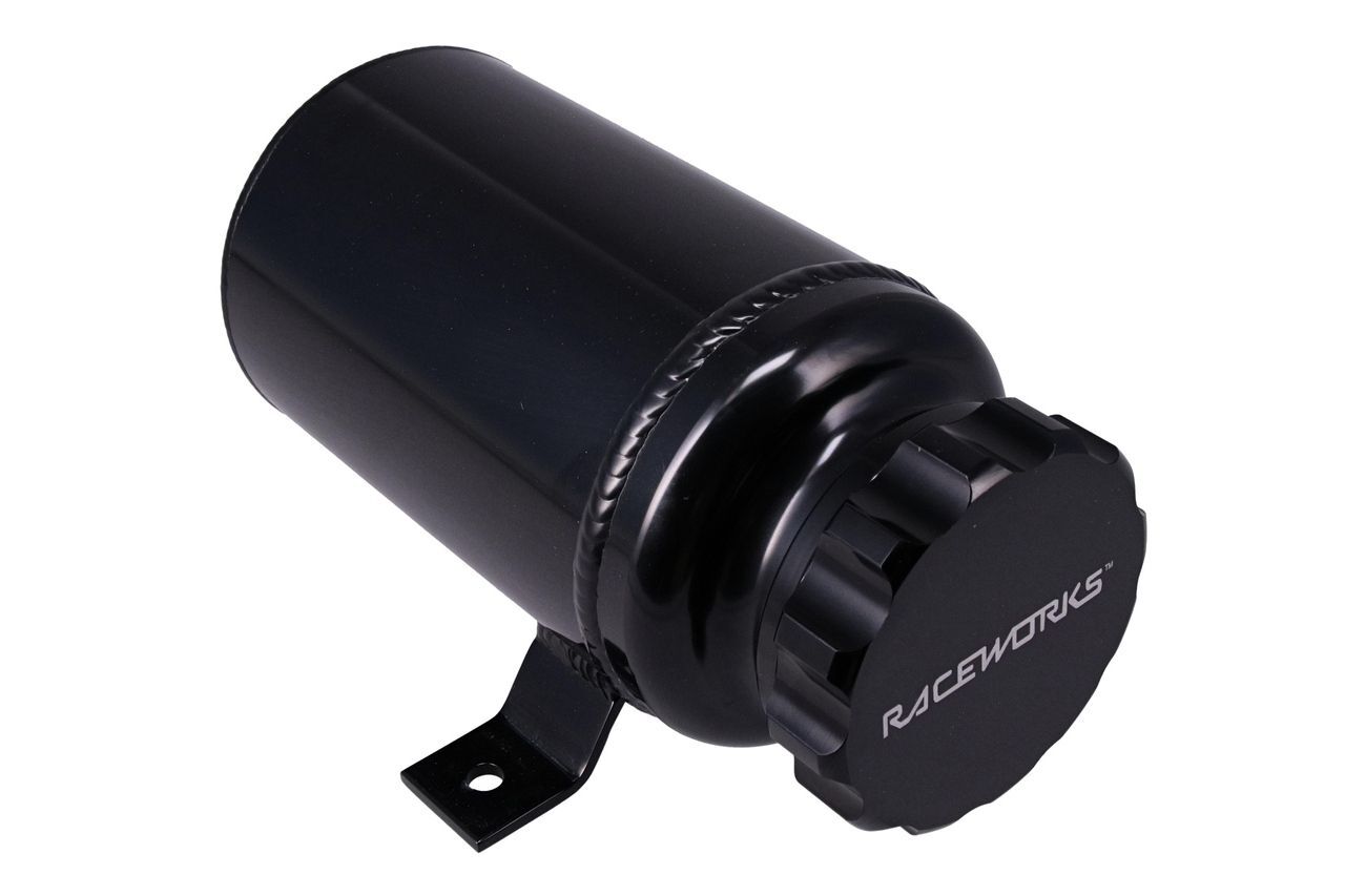 Raceworks Round Washer Bottle Tank With Pump 1L - Black
