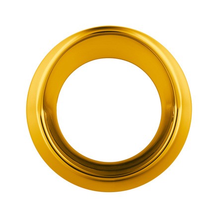 United Pacific 40709 Gauge Bezel Single, Electric Yellow, Small Gauge, w/ Visor
