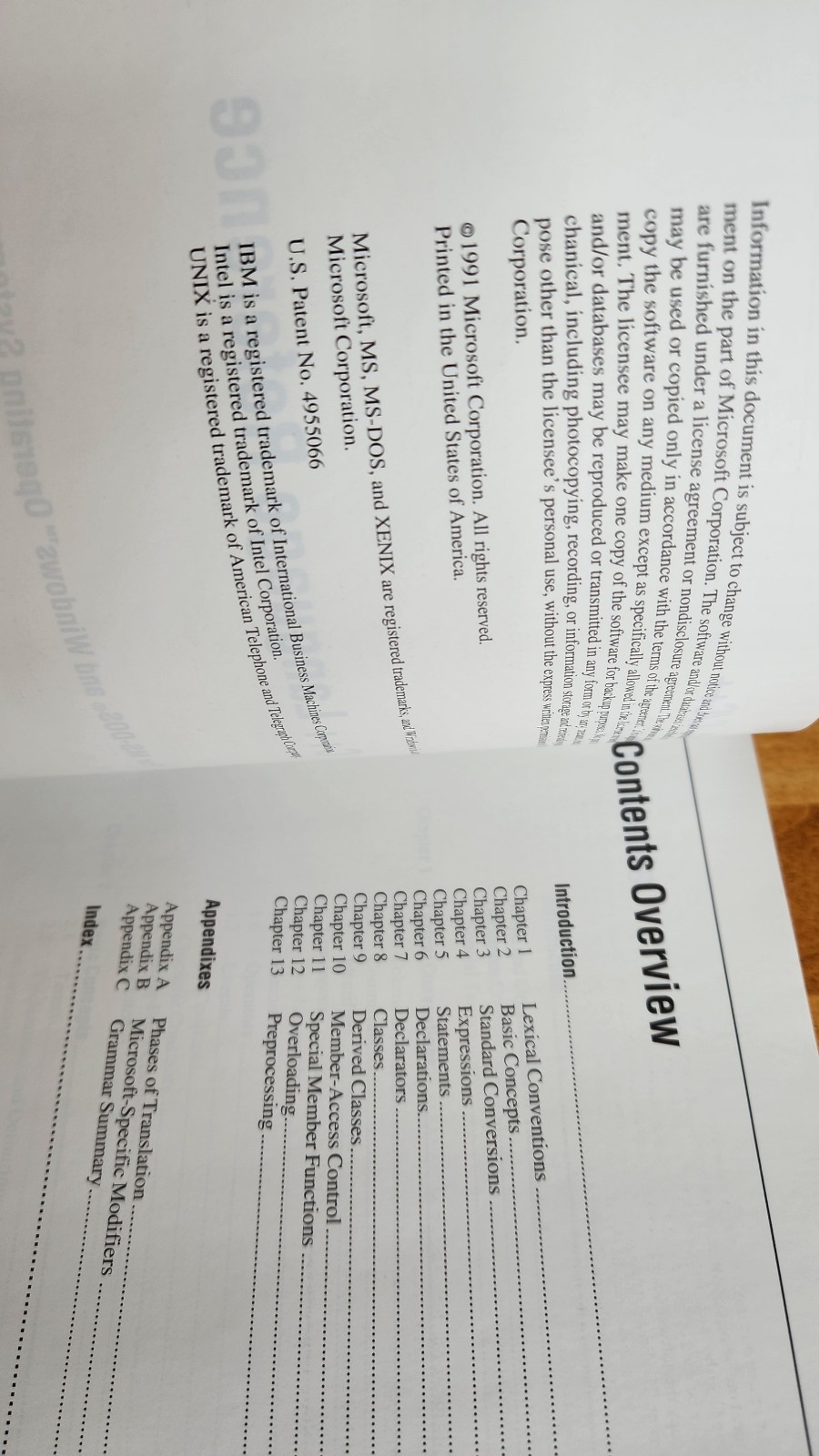 Microsoft Visual C/C++ 7.0 Language Reference Manuals (1991 copyright)