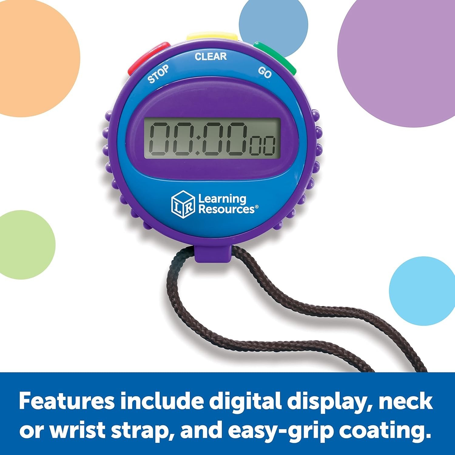 Educational Stopwatch with 3 Simple Buttons - Supports Math and Science Learning
