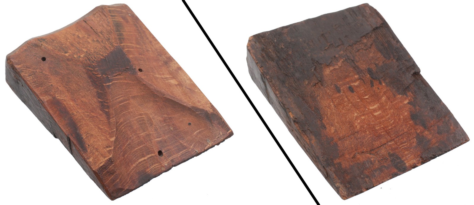 Early Hand Cut 2 1/2" Wooden Wedge for a Wooden Bench Plane - mjdtoolparts
