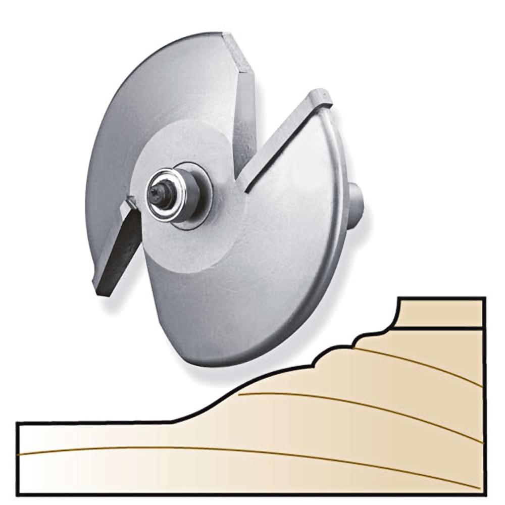 Whiteside 5900G Large Raised Panel Profile Bit 3-1/4" LD 1-3/8" CL