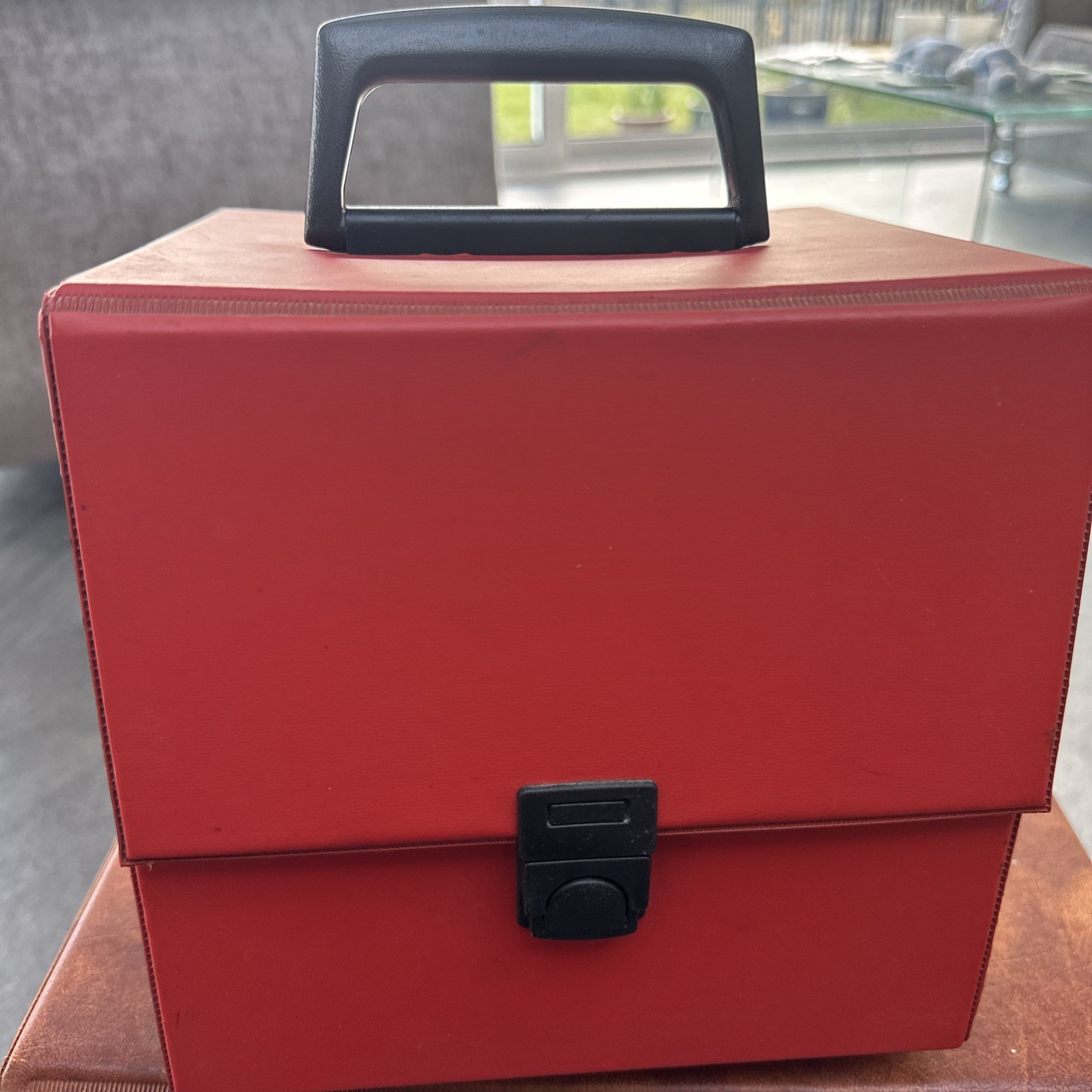 RECORD CARRY CASE VINTAGE RETRO 7 INCH SINGLES VINYL  1960s/1970s VG CON