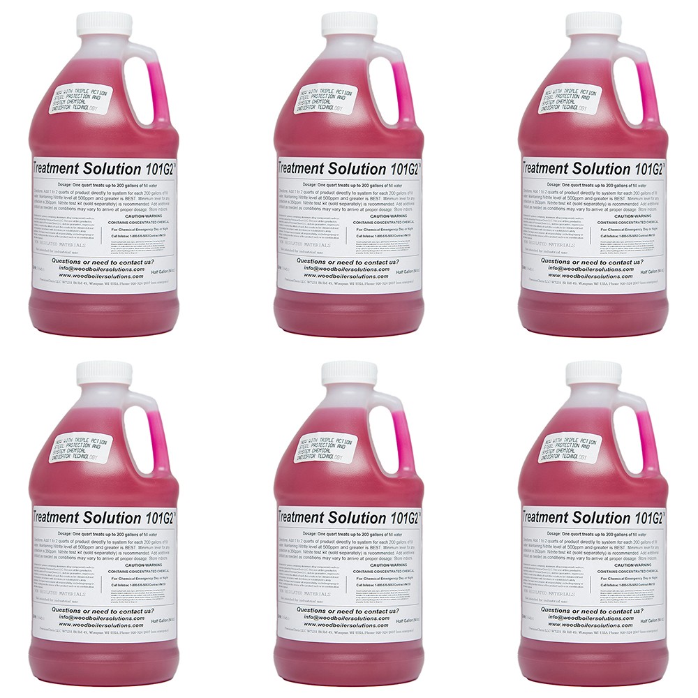 Case of Outdoor Furnace Anti-Corrosion Chemical Treatment G2 (6) 1/2 Gallons