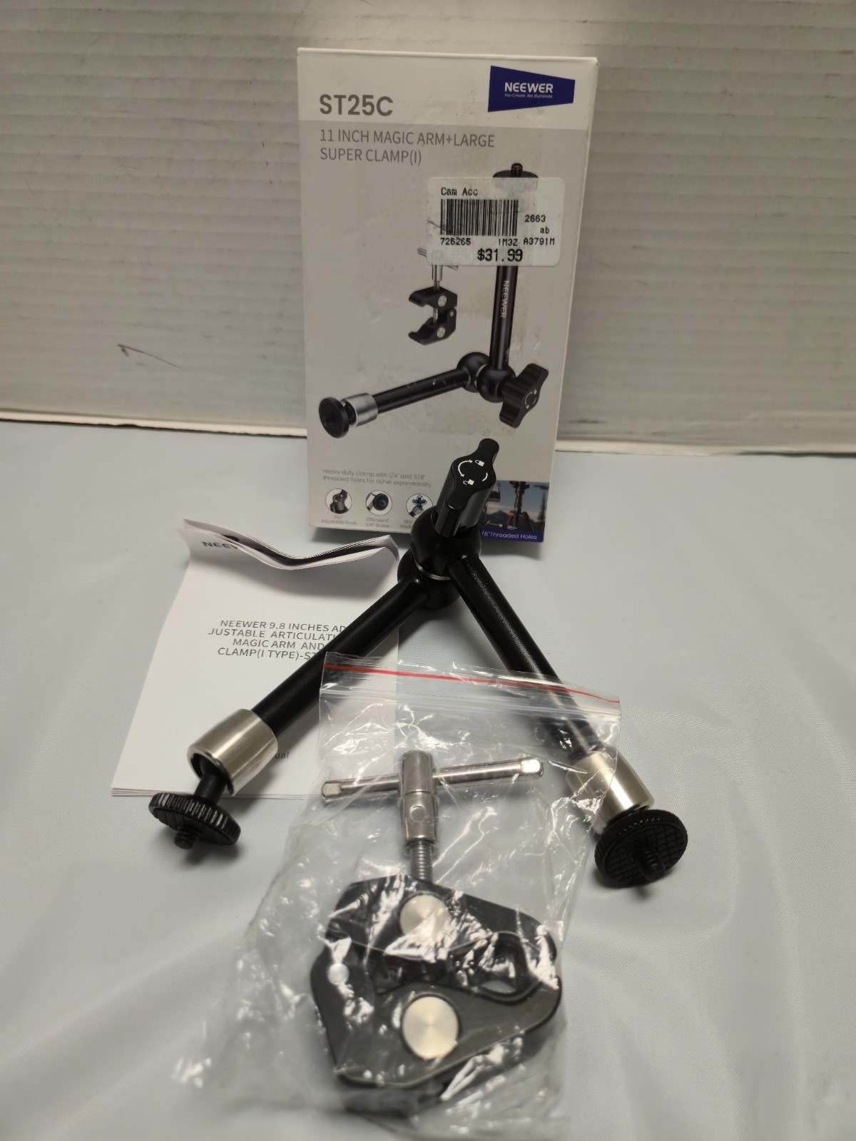 Neewer 11in Magic Arm+Large Super Clamp - ST25C