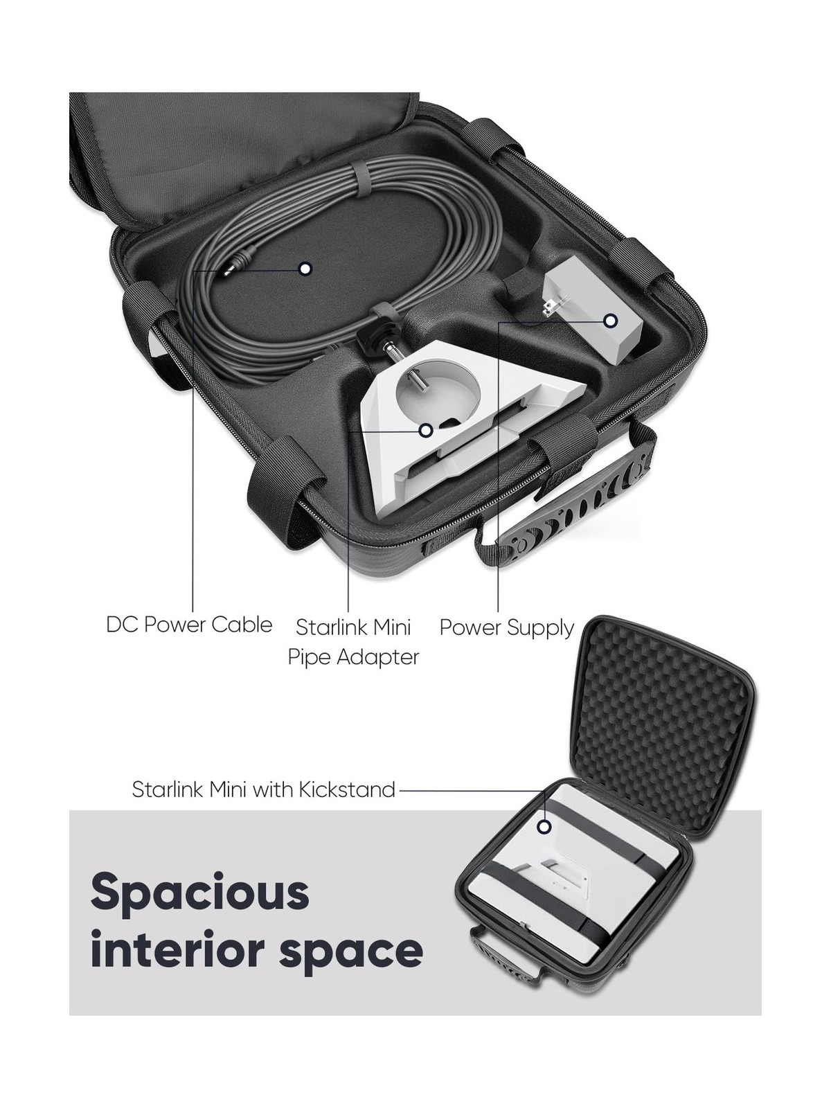 Powerlot Zero Starlink Mini Case, Waterproof and Wear-Resistan, Protective Co...