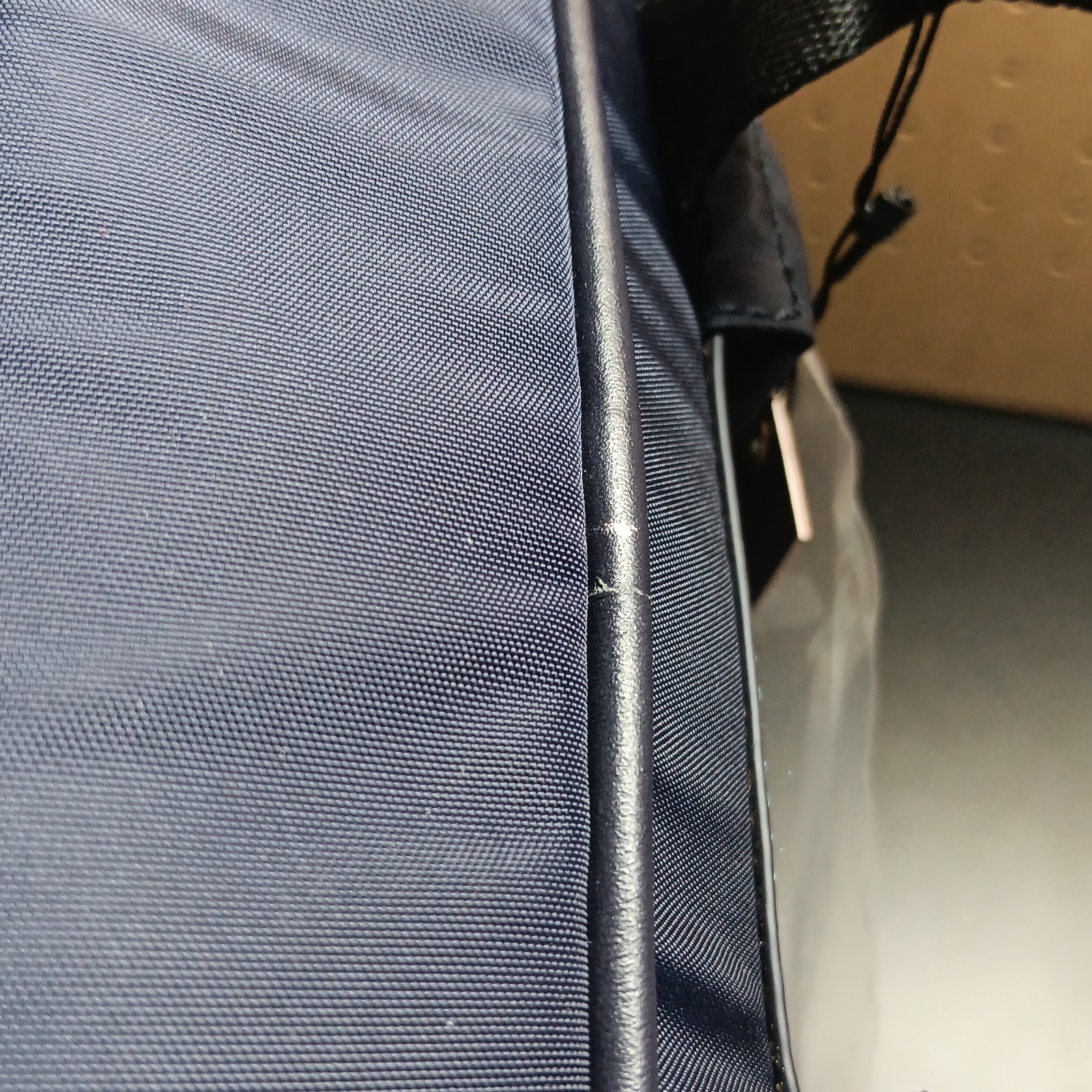 Johnston & Murphy Backpack Navy Blue Nylon Adjustable Straps Pockets New $245