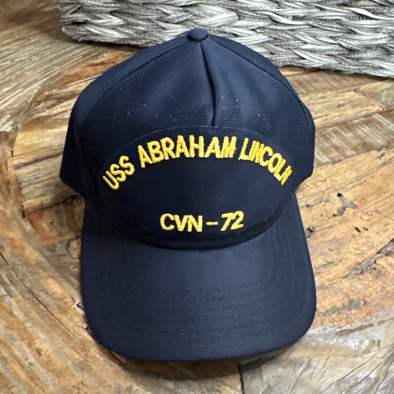 US NAVY USS ABRAHAM LINCOLN (CVN-72) MILITARY HAT/CAP Made in USA US CAP