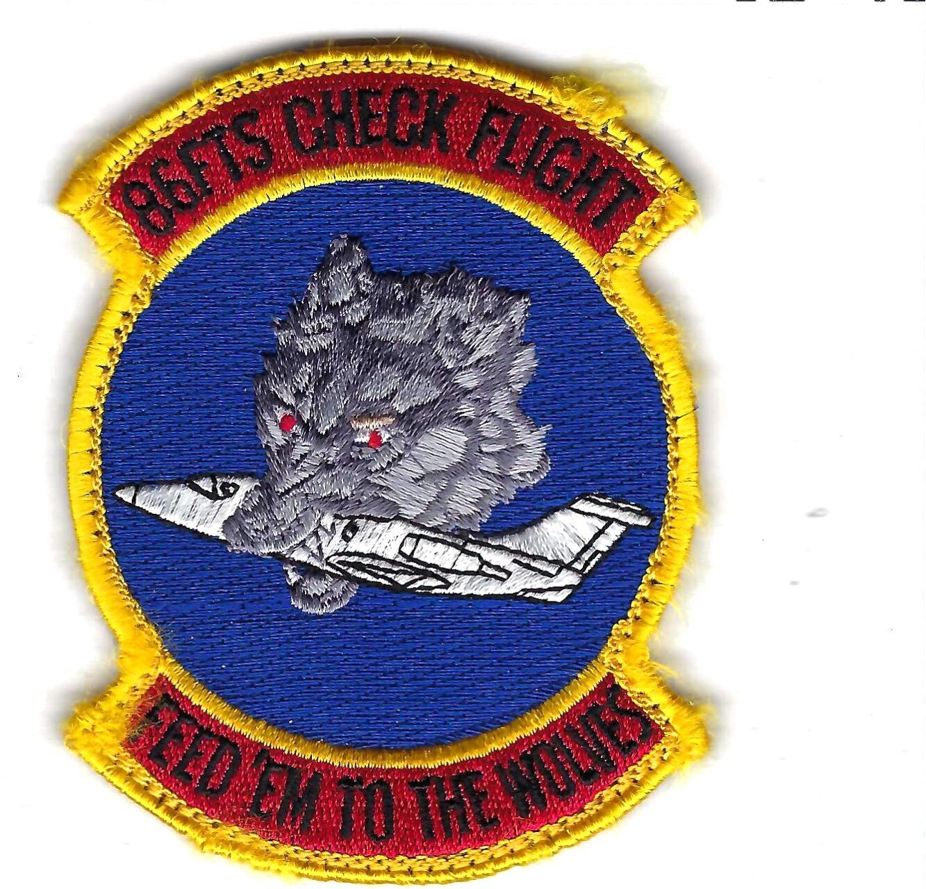 PATCH USAF 86TH FTS CHECK FLIGHT LAUGHLIN AFB      JT11
