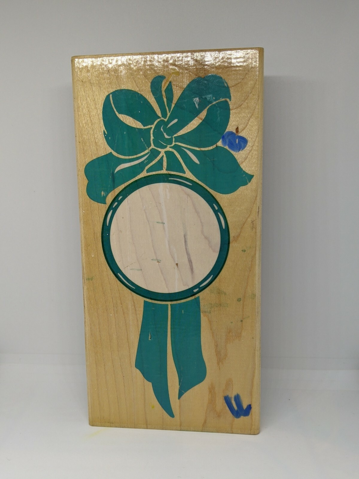 Ribbon Add-a-frame  -Wood / Rubber Stamp  by Posh Impressions 6.75 x 3.25