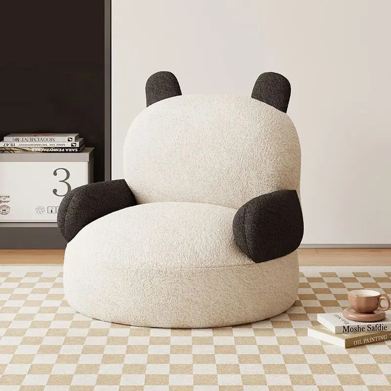 Cute Cartoon Beanbag Sofa for Living Room or Bedroom – Velvet Lazy Sofa for Chi