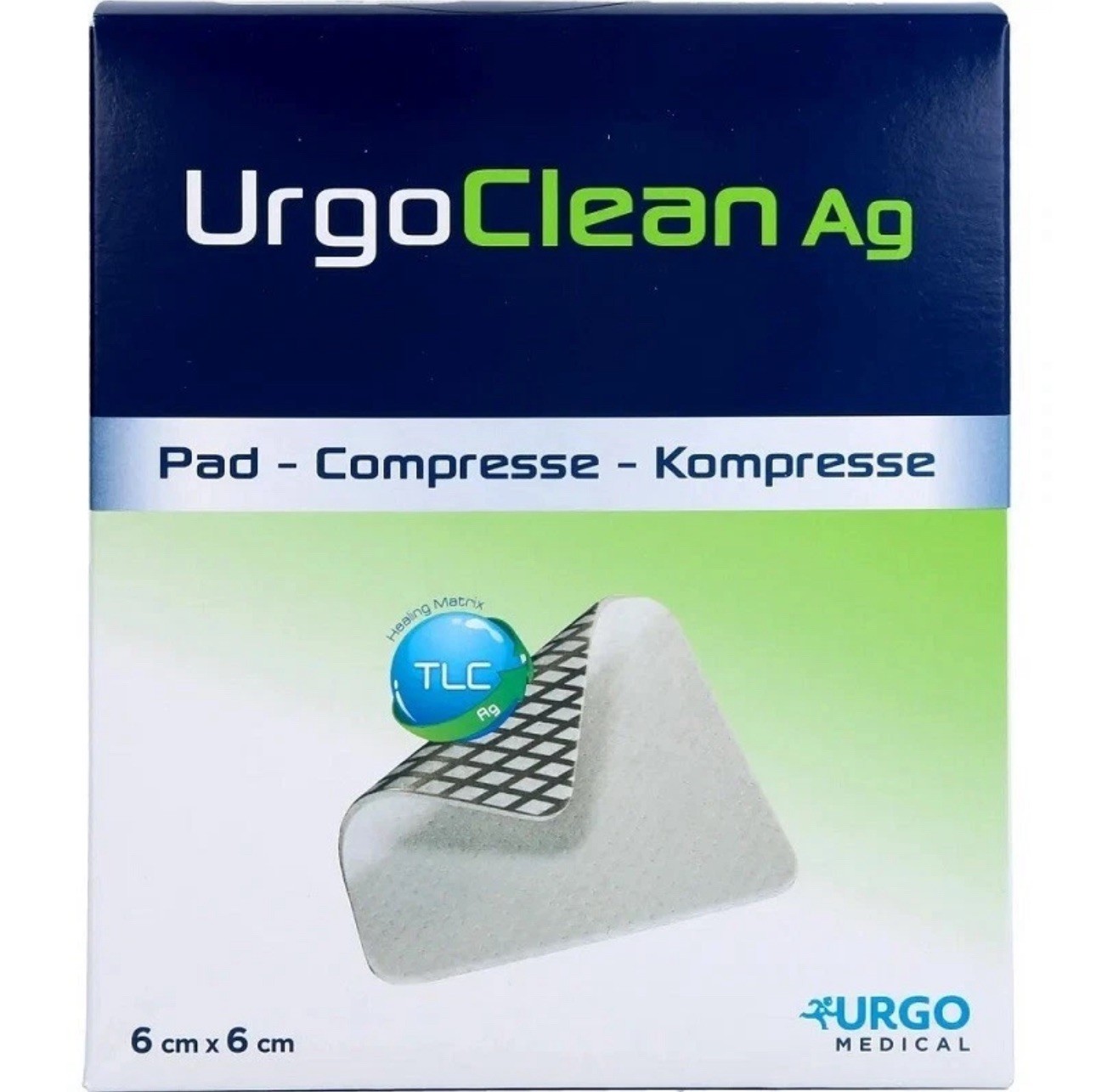 UrgoClean AG Dressing 6cm x 6cm (x10) 551123