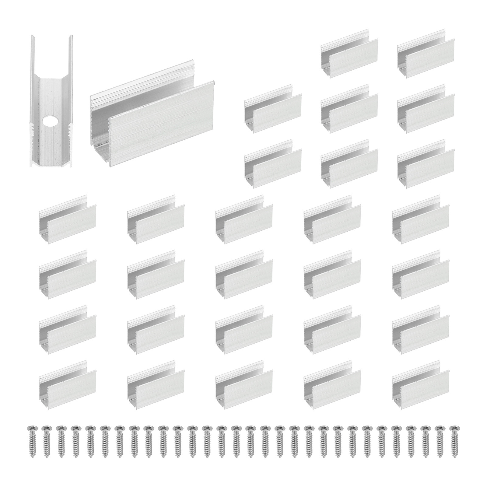 30 Pcs Neon Rope Light Mounting Brackets for 6x12mm Neon Strip Lighting
