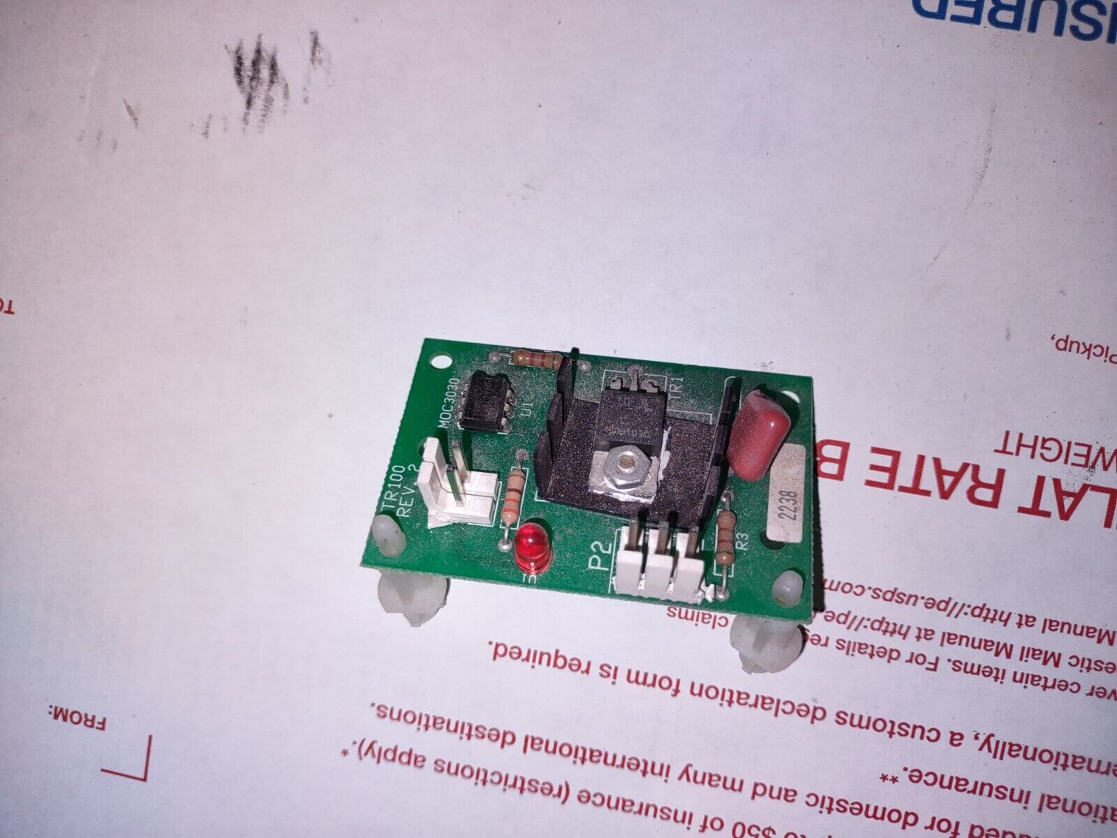 deltronics arcade redemption ticket eater small pcb part #49