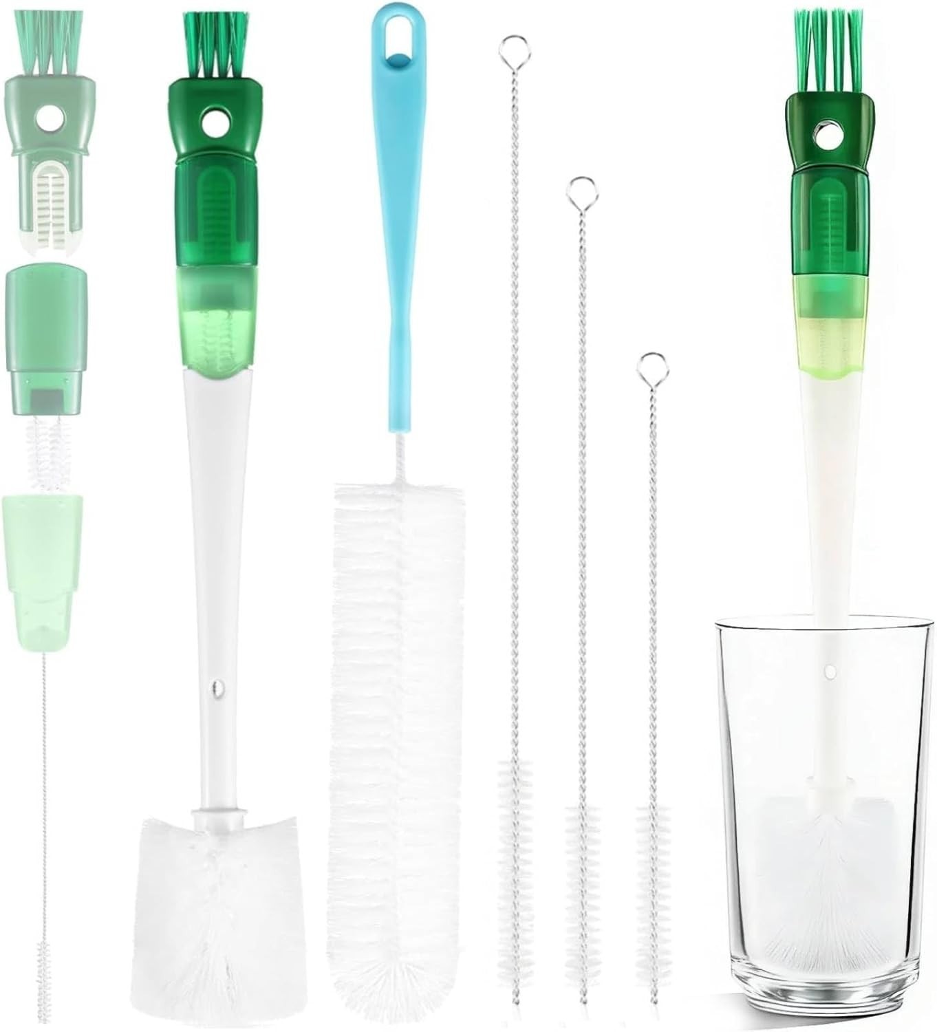 5 Pc Bottle Cleaning Brush Set Water Bottles Removable Multifunct Cleaning Tools