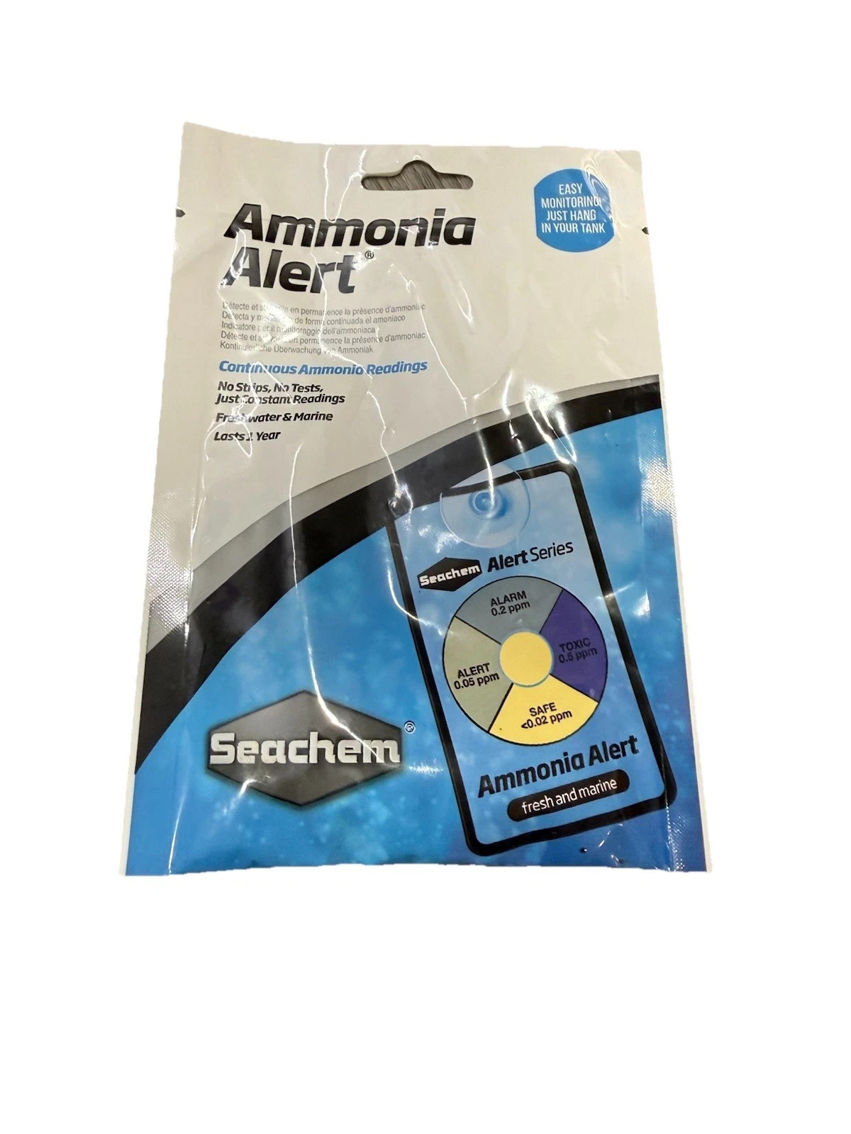 SEACHEM ALERT 1 YEAR PACK FRESHWATER & MARINE AMMONIA ALERT