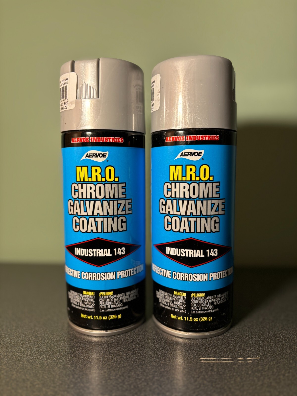 NEW Industrial Chrome Galvanize Coating, Reflective Corrosion Protection
