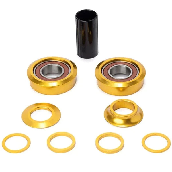 THEORY BMX AMERICAN BOTTOM BRACKET KIT SEALED BEARINGS OLD SCHOOL - GOLD