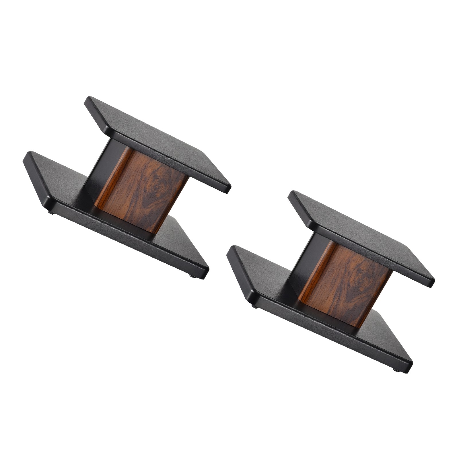 Wood Speaker Stands 5.9 Inch (15cm) Speaker Hollowed Stands, 2pcs