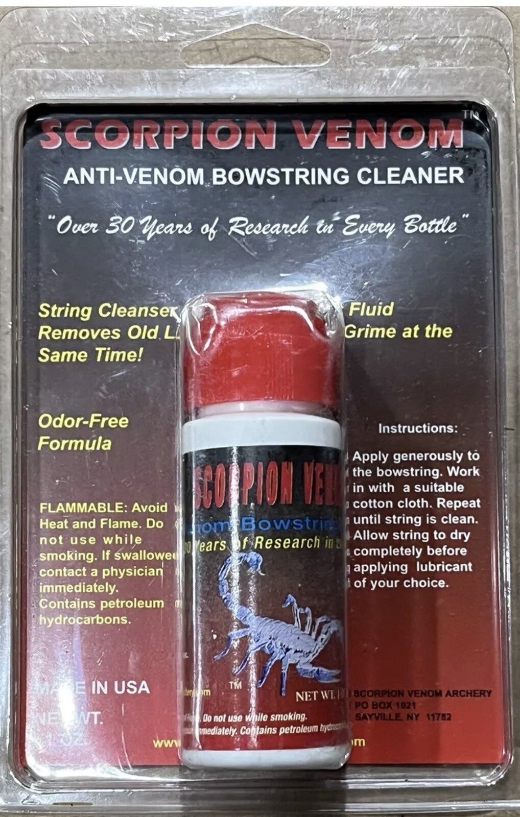 Scorpion Venom: Anti-Venom Bowstring Cleaner