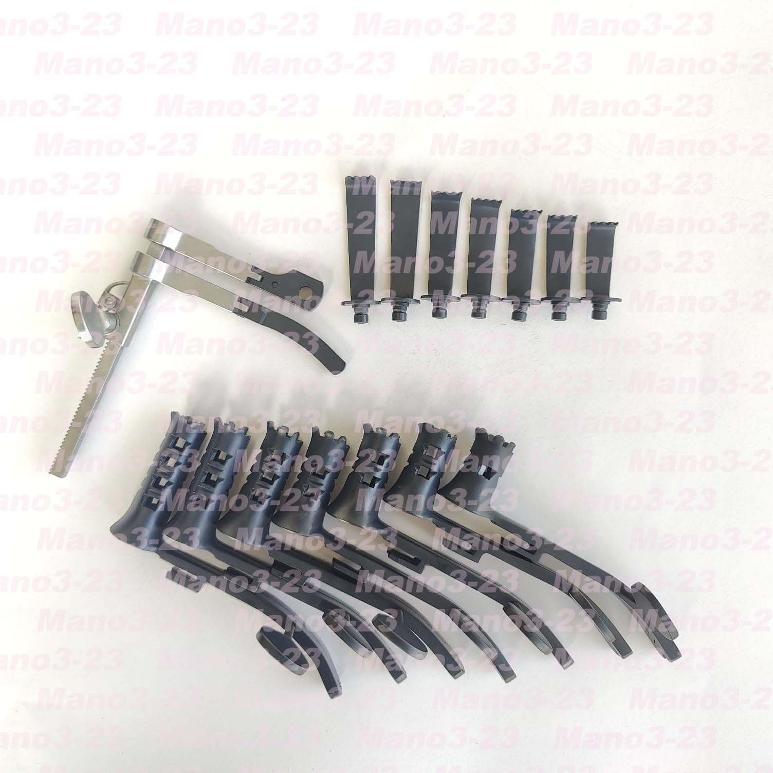 Caspar Micro Lumbar Discectomy Retractor Set for Orthopedic Spinal Surgery Black