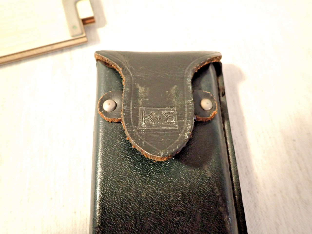 K-E Keuffel & Esser 4081-3 Log Log Duplex Decitrig Slide Rule c1947 Leather Case