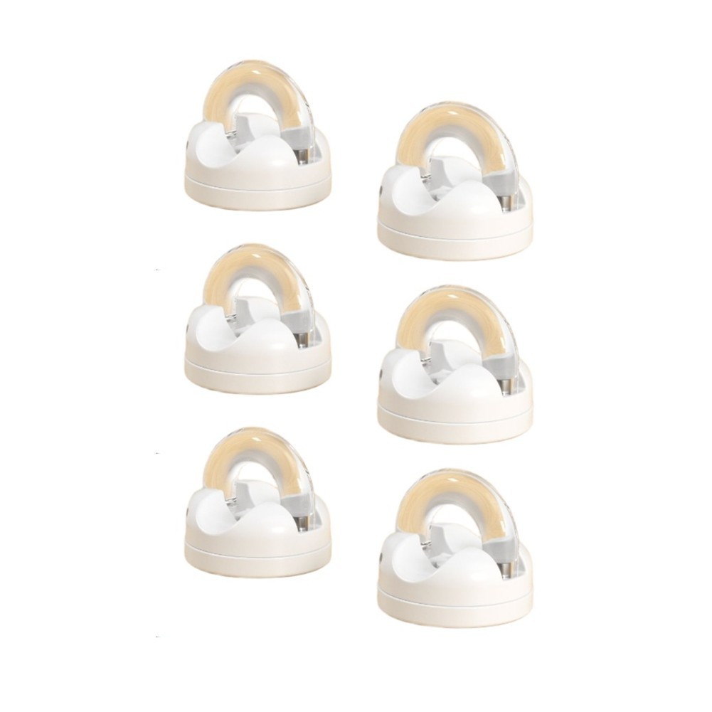 Rotating Magnetic Cable Organizer 6 Pack for Desktop Data Cables 21x19x8mm