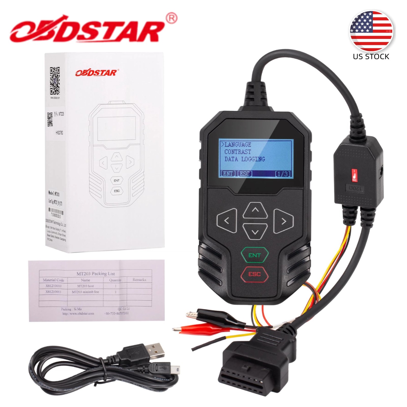 OBDSTAR MT203 CAN Driver/Gateway Simulator Support CAN Driver&Gateway Simulation