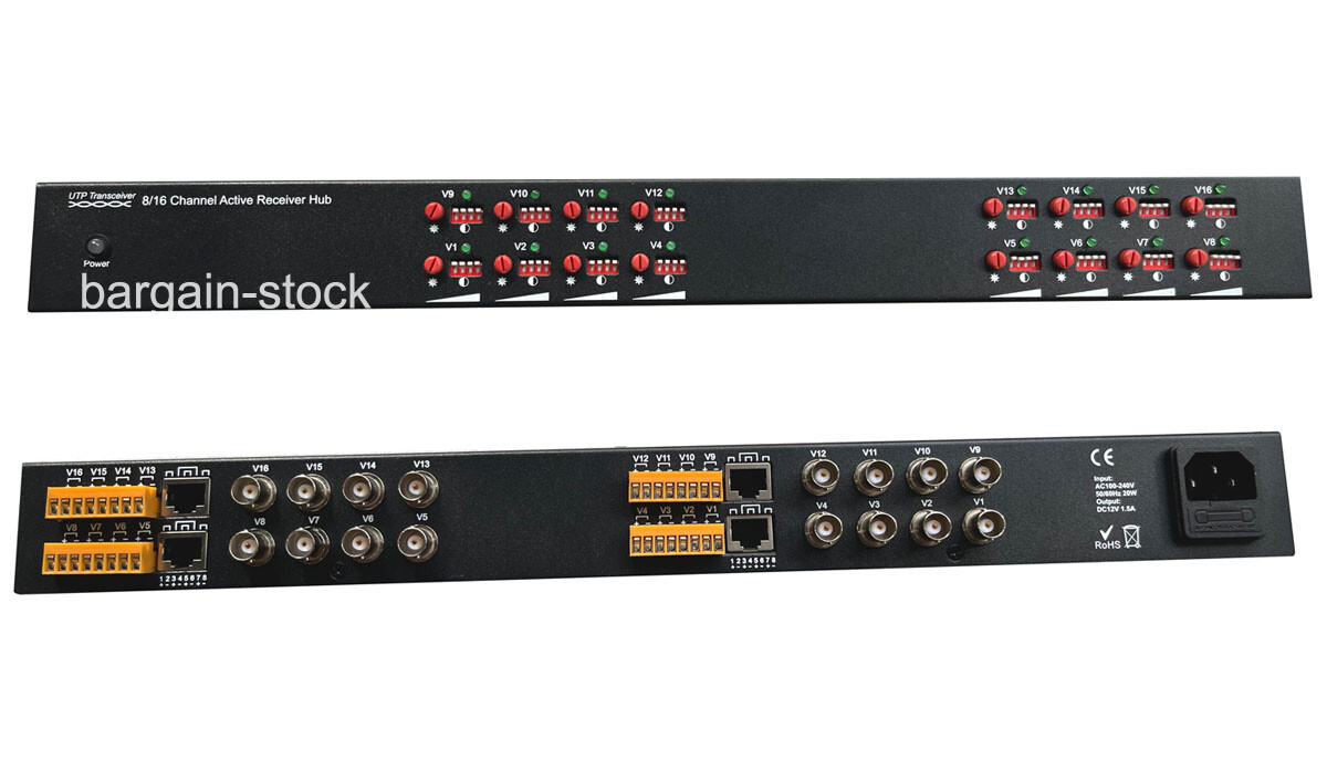 16Channel CCTV Camera Active Video Transmission Receiver 16CH BNC UTP CAT5 Balun