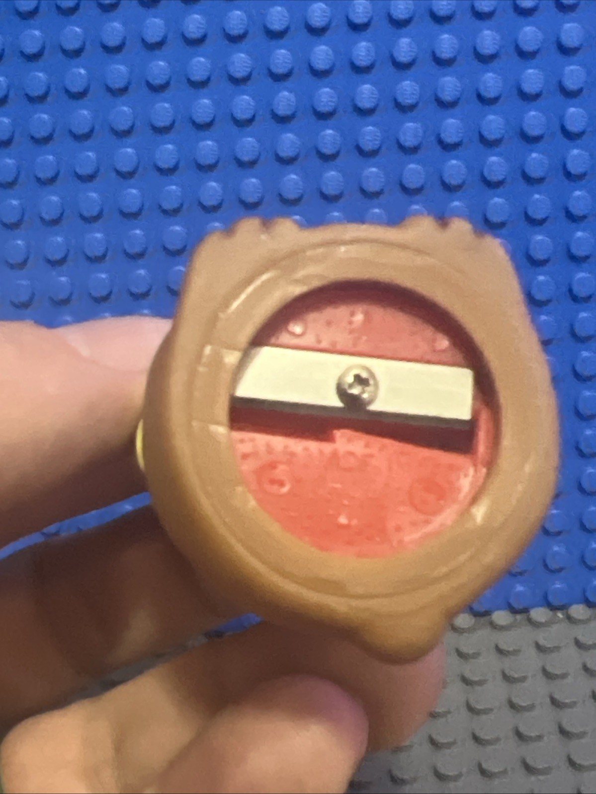 80's Small Teddy Bear Plasic Pencil Sharpener