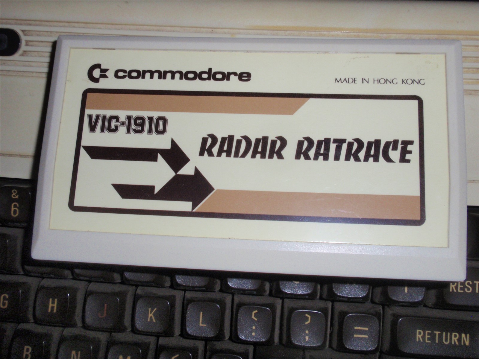 Radar Ratrace classic game cartridge for the Commodore VIC-20 Computer VIC-1910