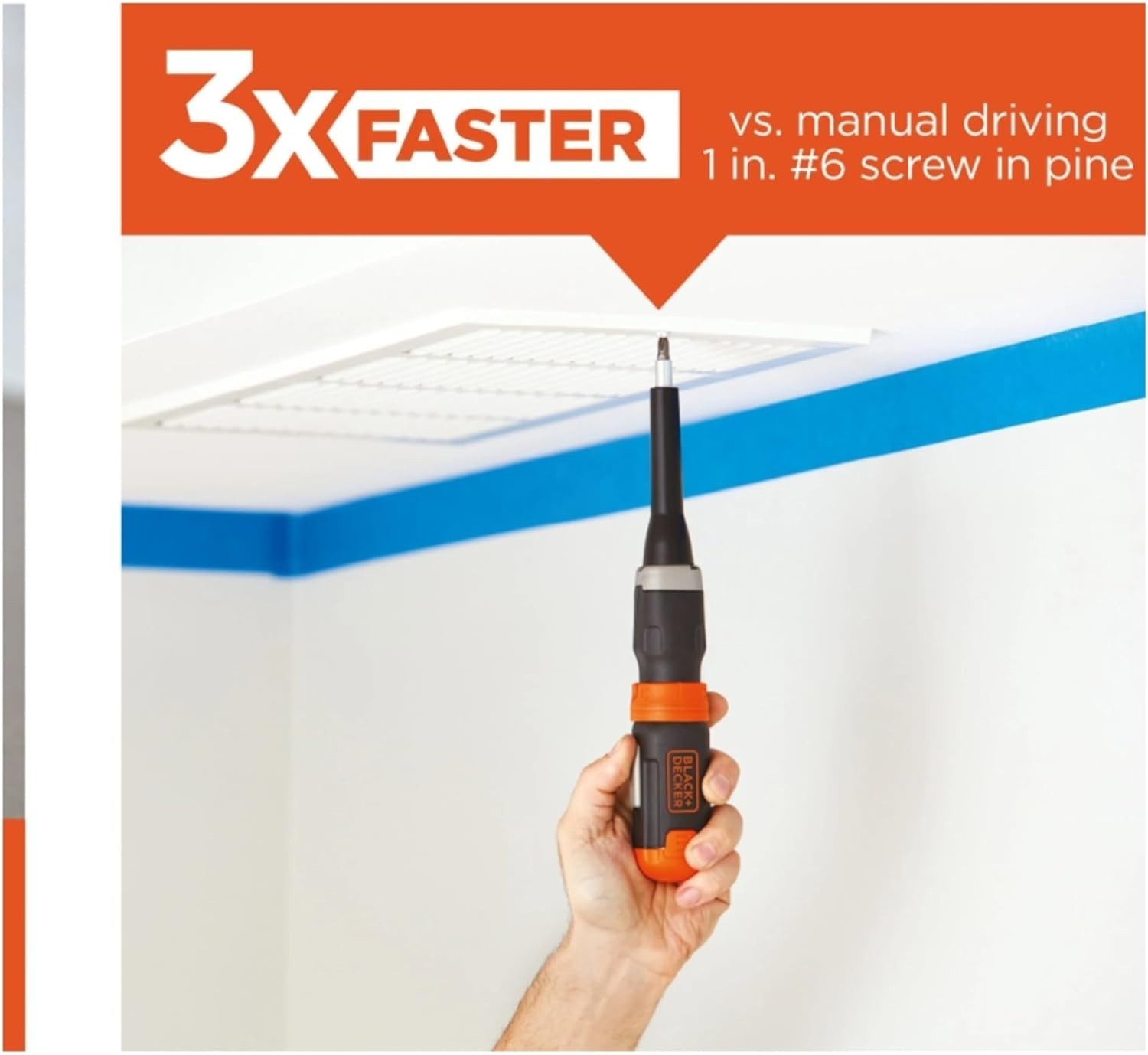 BLACK+DECKER Cordless Screwdriver, Alkaline (BCF601AA)