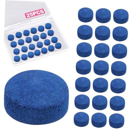 25 Pcs Pool Cue Tips 13mm Billiard Stick Cue Tips Replacement Kit - Hard
