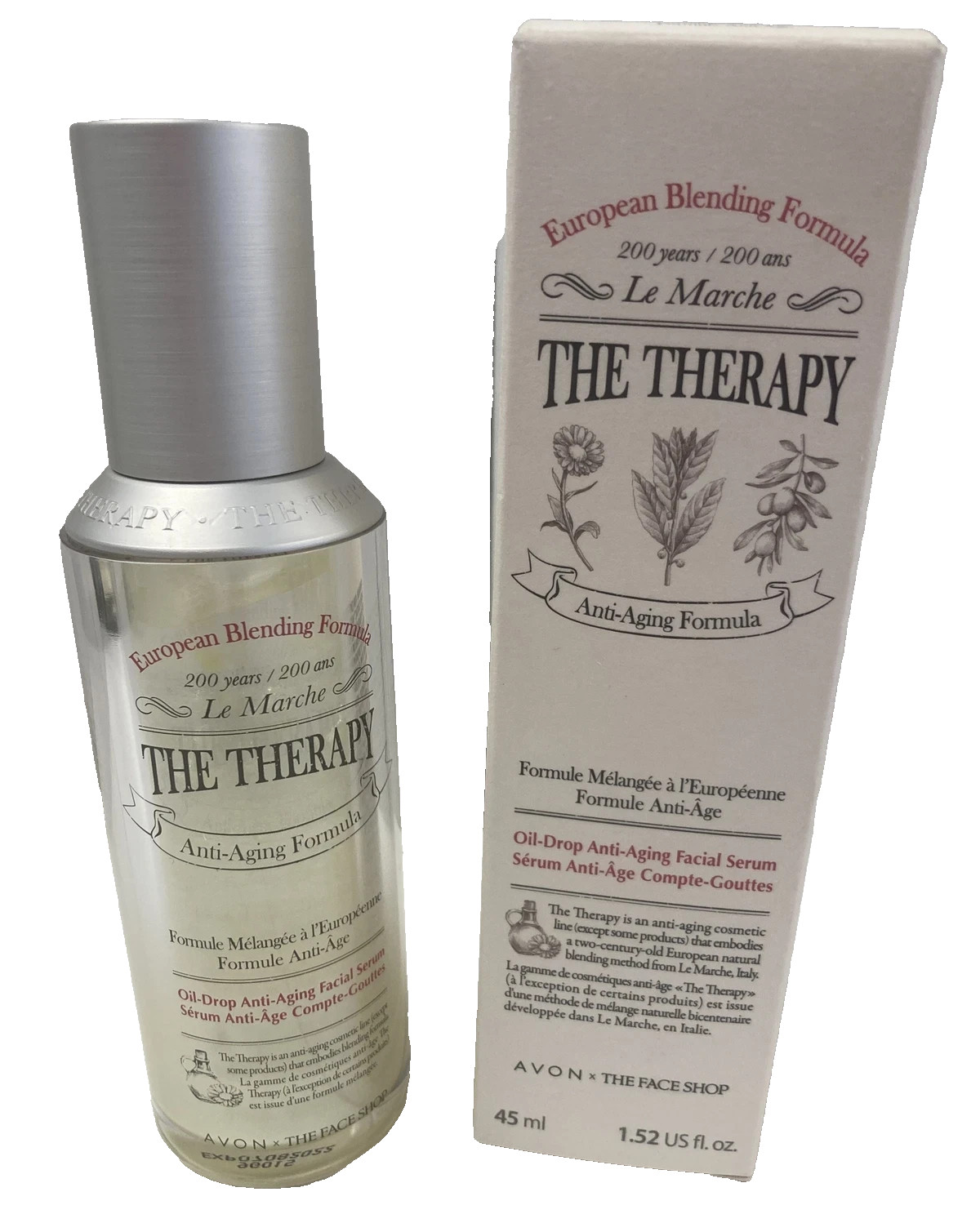 Le Marche The Therapy Anti-Aging Facial Serum ~ Full Size 1.52 fl oz, NEW IN BOX