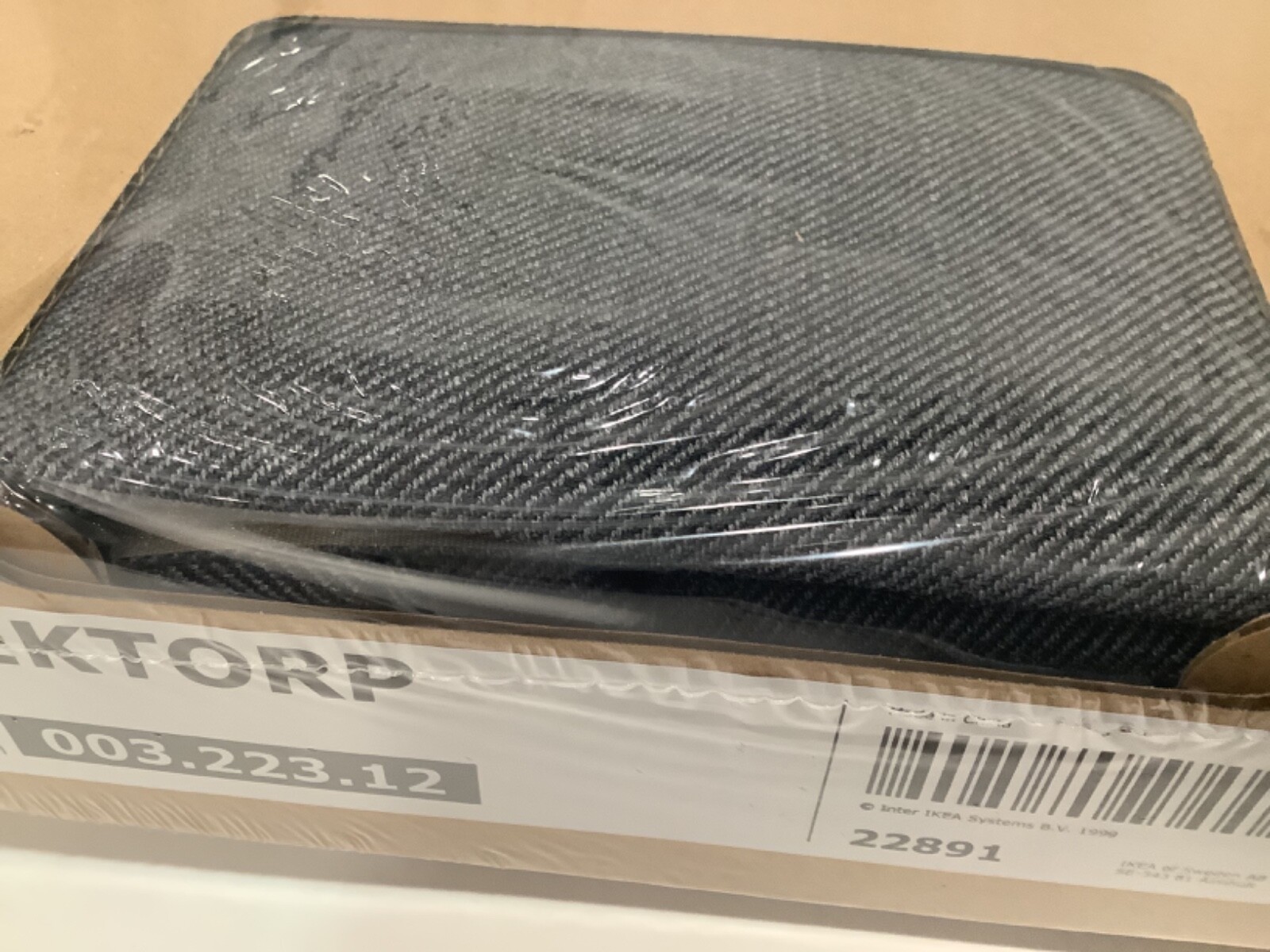 Ikea EKTORP COVER SLIPCOVER FOR Footstool / Ottoman NORDVALLA DARK GRAY New!!