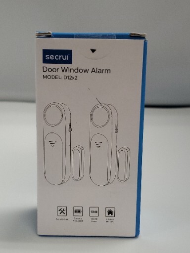 SECRUI 2pack Door Alarm for Home Security Window Sensor 120dB 4 Modes NEW