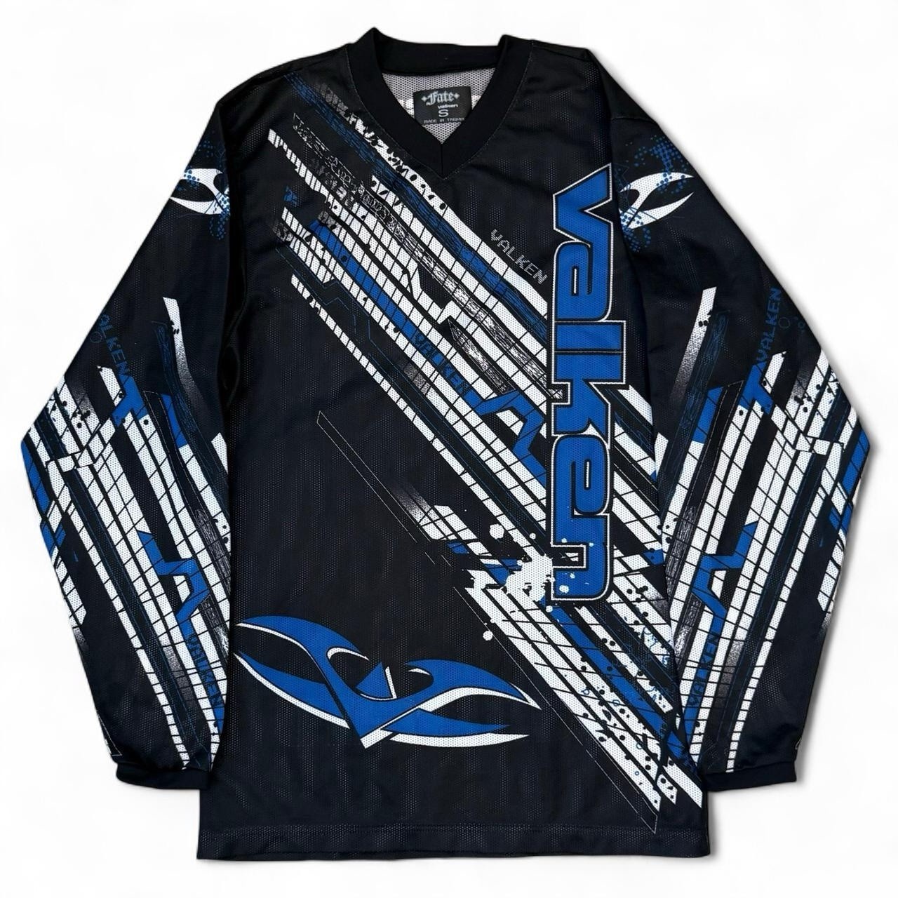 Valken Fate Long Sleeve Black And Blue Lightweight Paintball Jersey Men’s Small