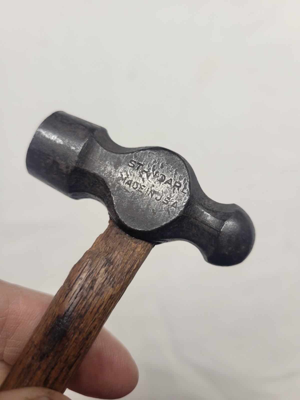 Small Vintage Ball Peen Hammer 6.7 Oz (Marked Standard Made In USA)