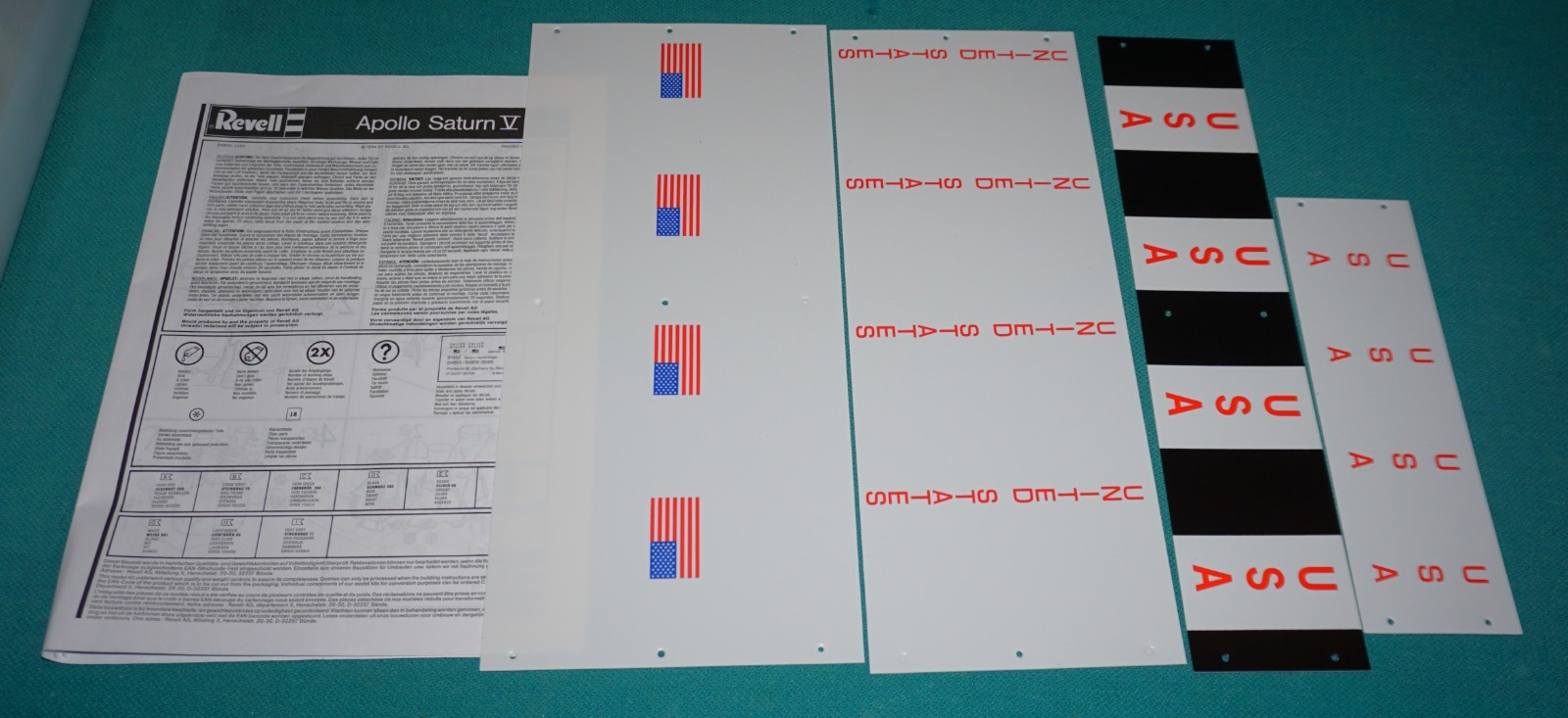 Apollo Saturn V Rocket Revell 1/96 Markings & Instructions