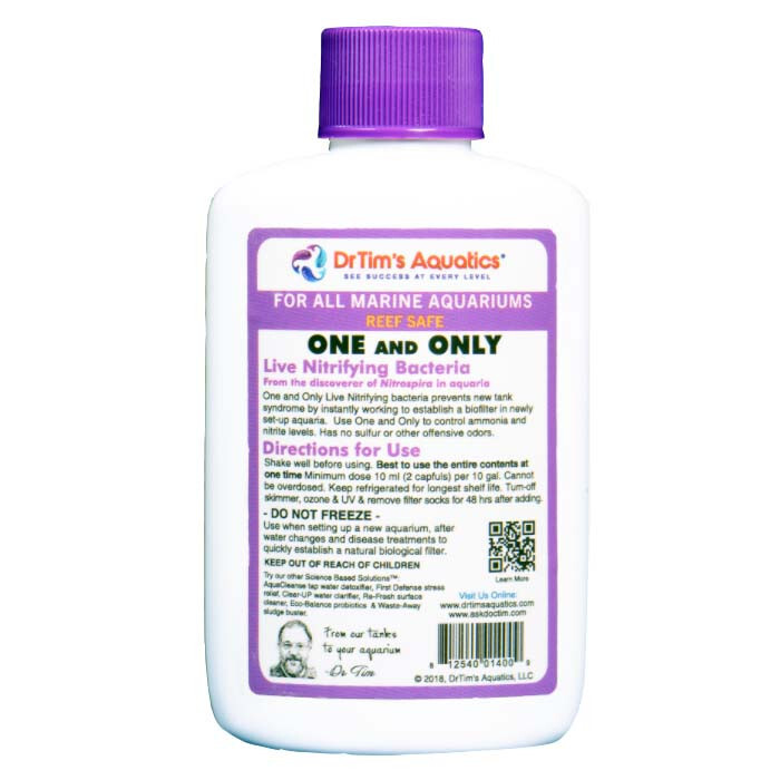 One & Only Reef Live Nitrifying Bacteria (2 oz) 30 Gallons - Dr Tim's