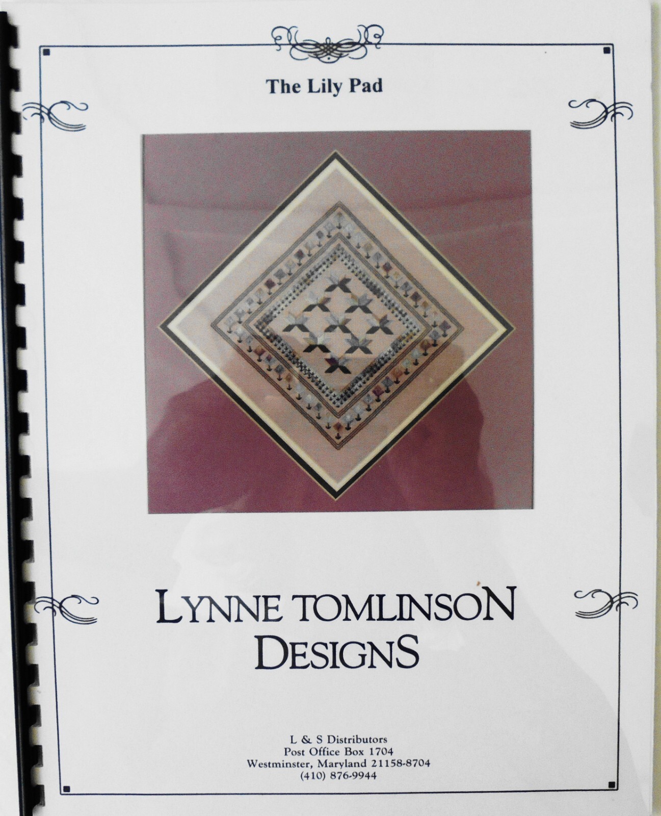 Lynne Tomlinson The Lily Pad 7 1/2" x 7 1/2" Cross Stitch Chart (1993)