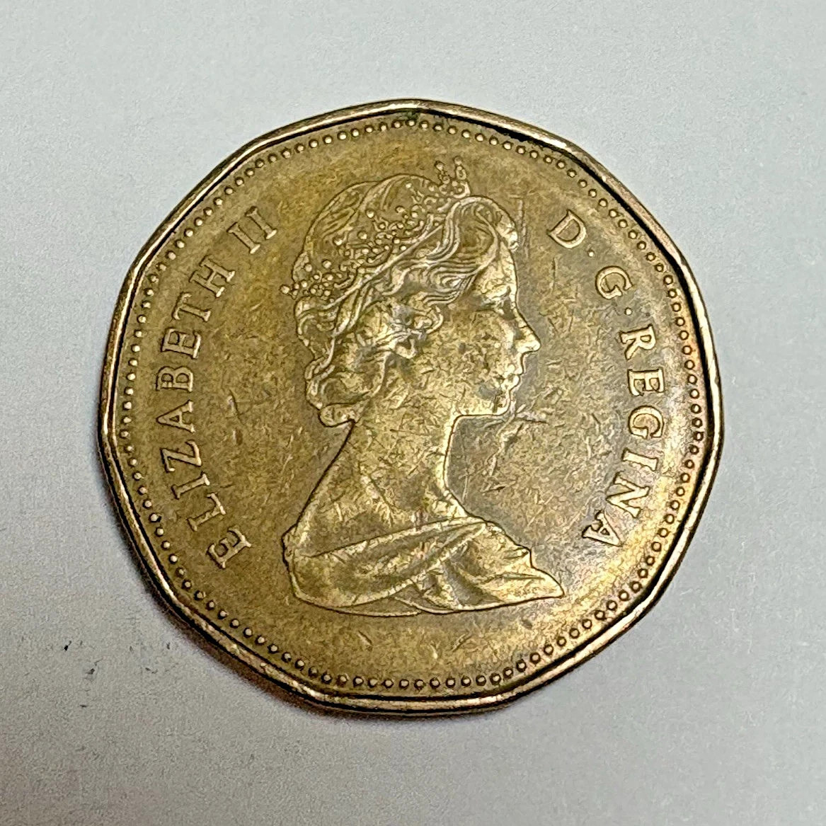 1987 Canadian Dollar Coin , D.G. Regina